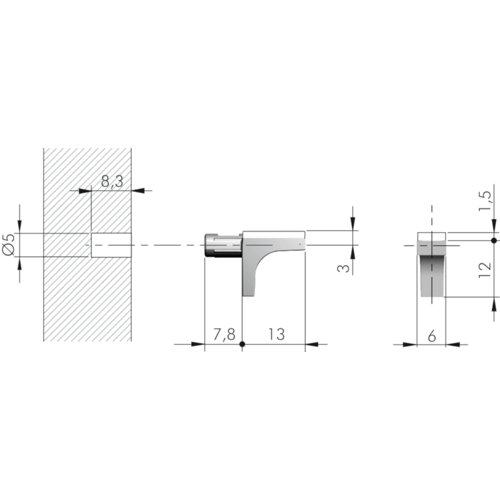 Richelieu K Line Glass Shelf Pin Wayfair